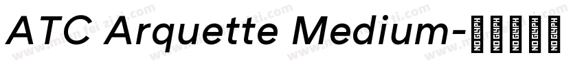 ATC Arquette Medium字体转换